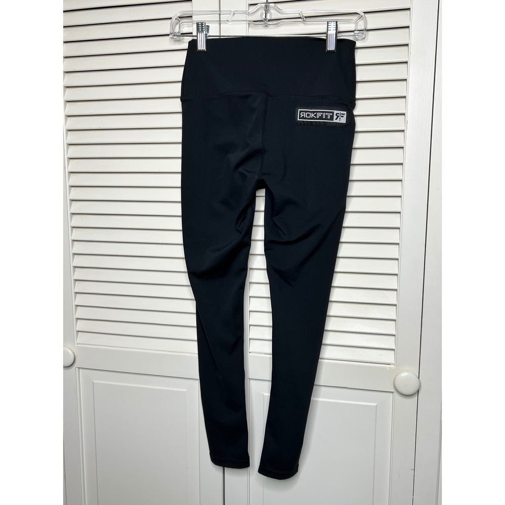 RokFit Leggings Women's Medium Black Athletic Crossfit Workout Legging
